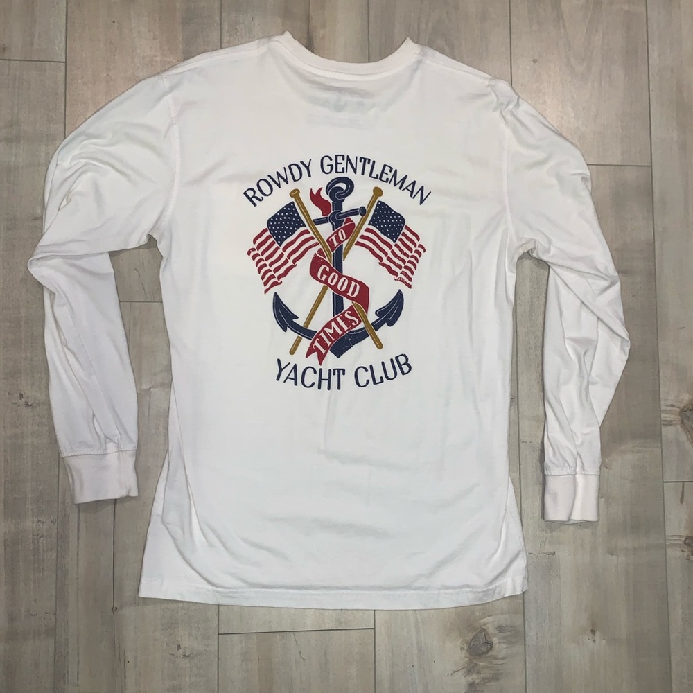 Rowdy Gentleman Yacht Club LS Tee | Mens M